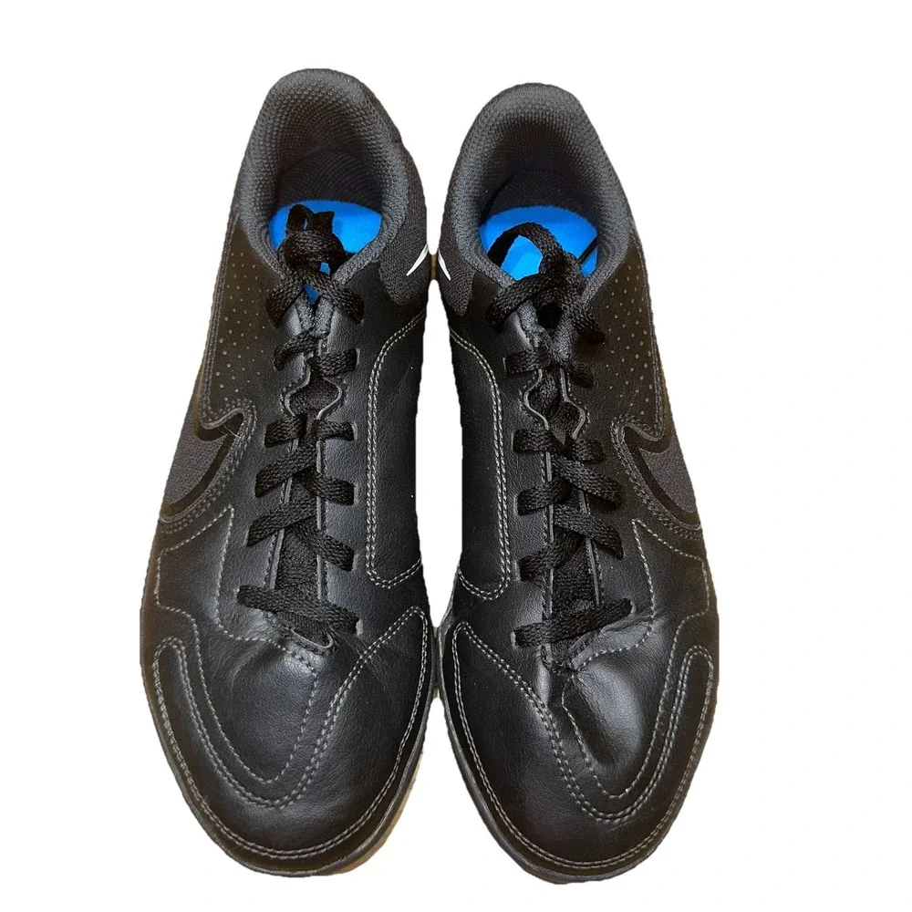 New Nike Tiempo DA13332-001 Shadow‎ Pack Indoor Soccer Black Shoes Size Youth 4